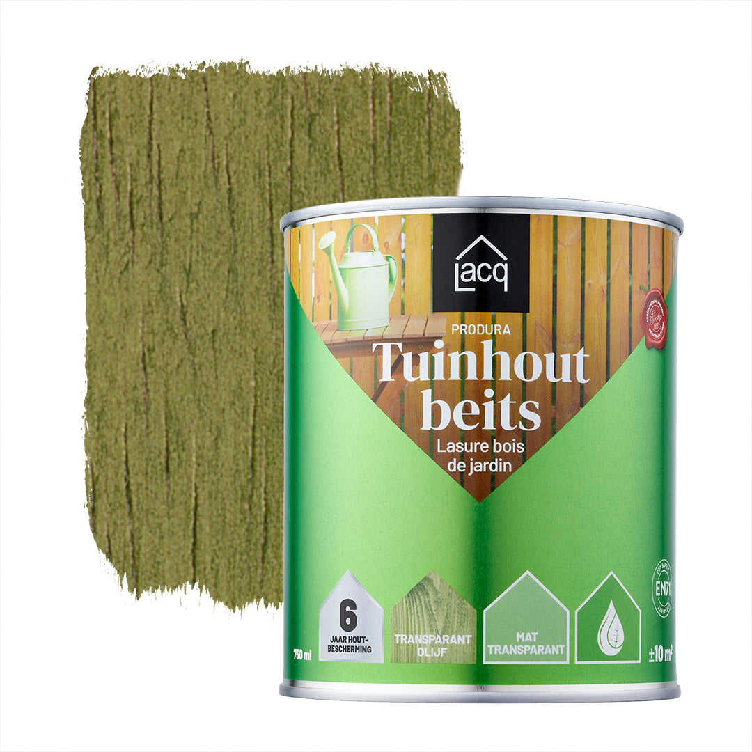 Lacq Tuinhoutbeits Transparant Olijf