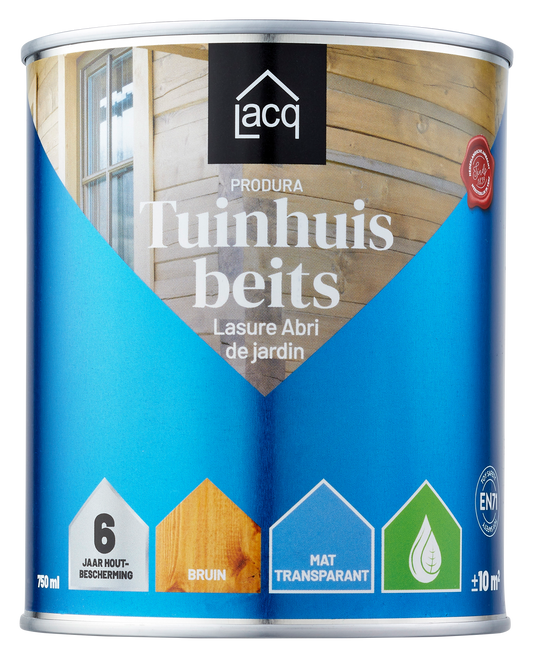 Lacq Tuinhuisbeits Transparant Bruin