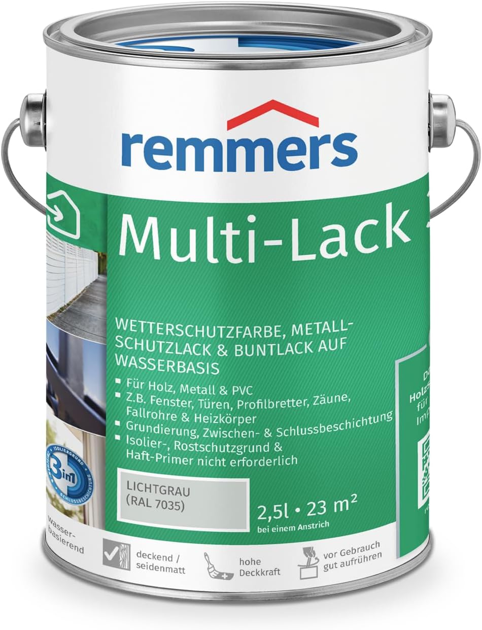 Remmers Multi-Lak 3in1 - Lichtgrijs (RAL 7035)