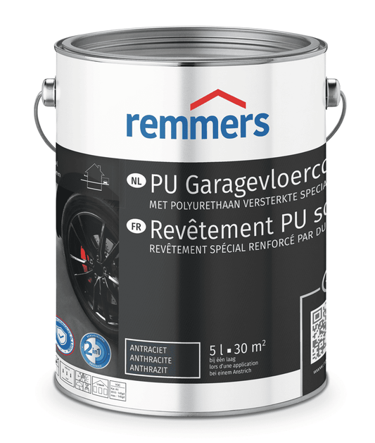 Remmers PU Garagevloercoating - Zilvergrijs