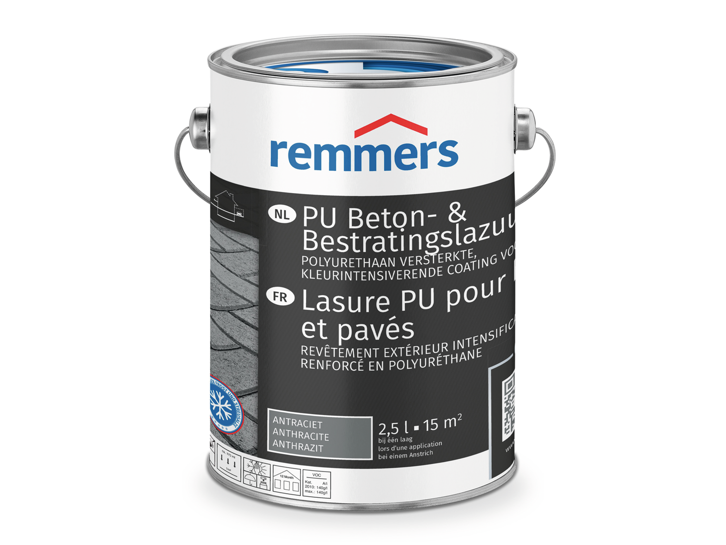 Remmers PU Beton- & Bestratingslazuur - Rood