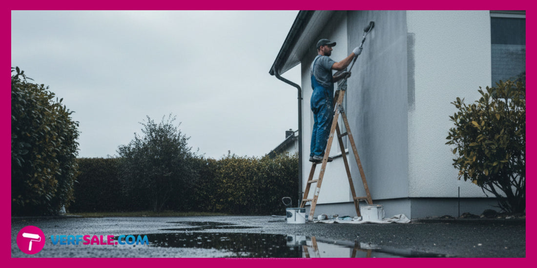 Buitenmuur verven na regenval, hoeveel wachttijd is nodig?