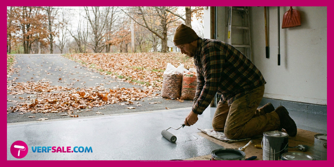 Herfstproject garagevloer schilderen tegen vuil en vocht