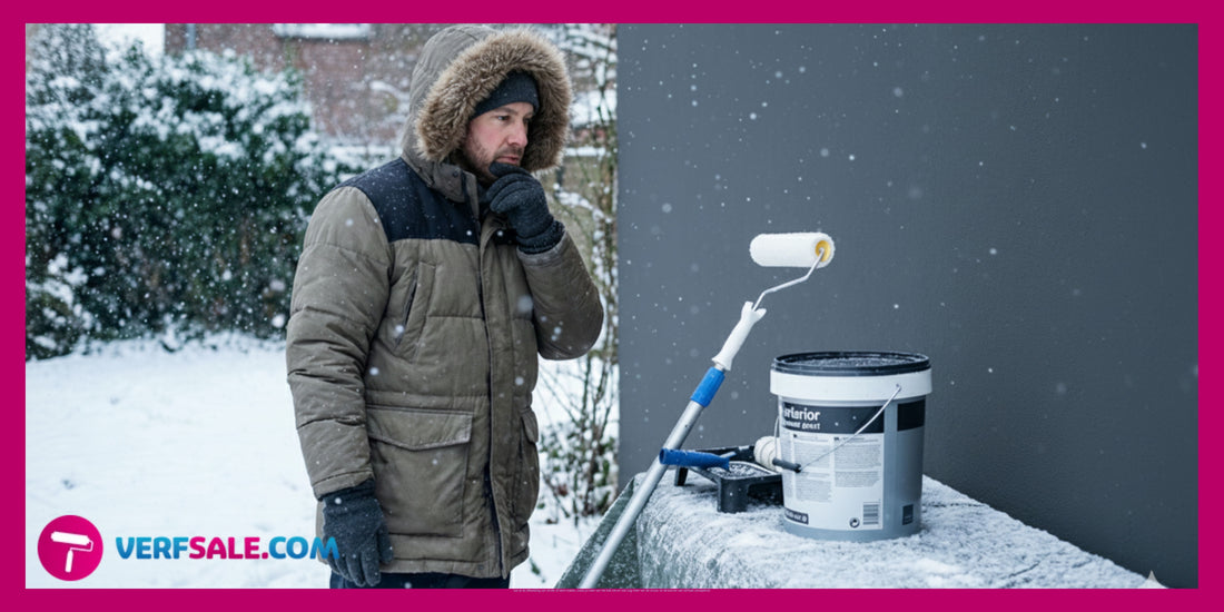 Wanneer is het te koud om nog te schilderen buiten?