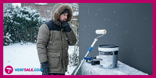 Wanneer is het te koud om nog te schilderen buiten?