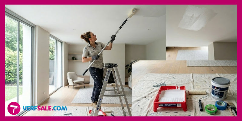 Plafond schilderen zonder banen, technieken die goed werken