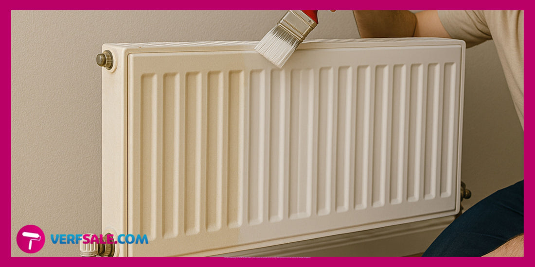 Radiatoren schilderen zonder strepen of kleurverschil