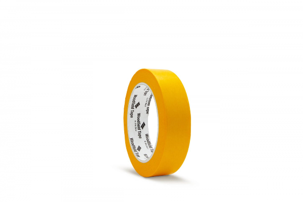 Gele UV/bestendige tape voor een strak resultaat