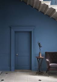 Oud blauw muurverf