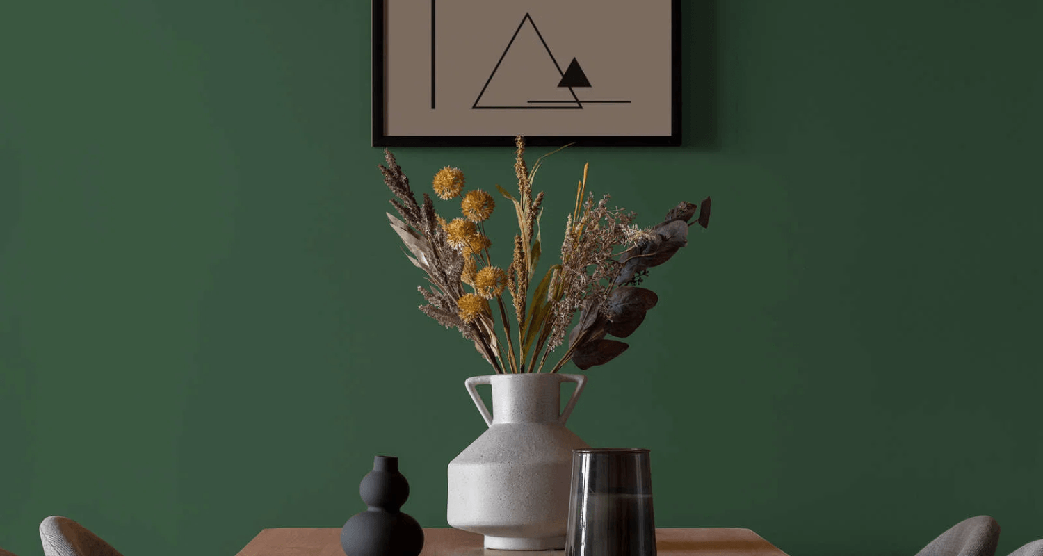 Vintage groen muurverf