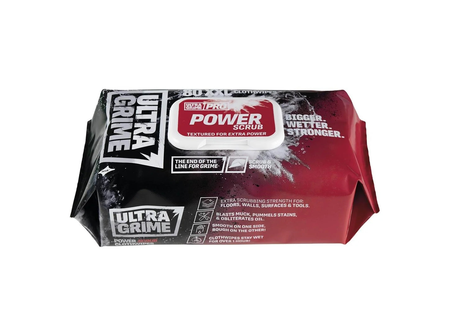 UltraGrime PRO Power Scrub 80XXL+ Schoonmaakdoekjes