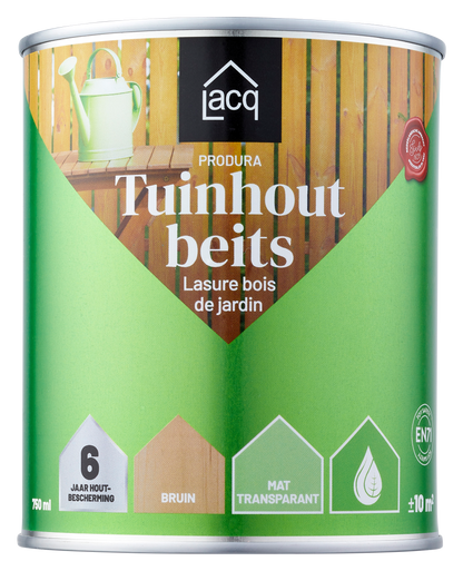 Lacq Tuinhoutbeits Transparant Bruin