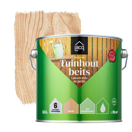 Lacq Tuinhoutbeits Transparant Bruin