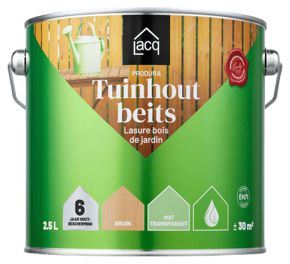 Lacq Tuinhoutbeits Transparant Bruin