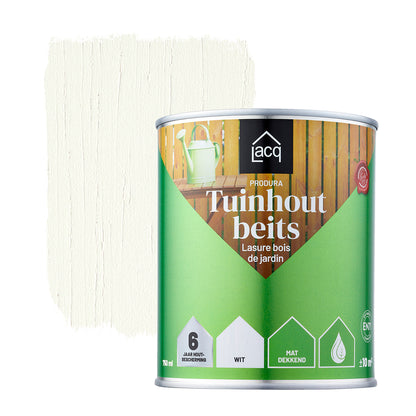 Lacq Tuinhoutbeits Dekkend Wit