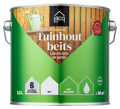 Lacq Tuinhoutbeits Dekkend Wit