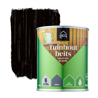 Lacq Tuinhoutbeits Dekkend Zwart