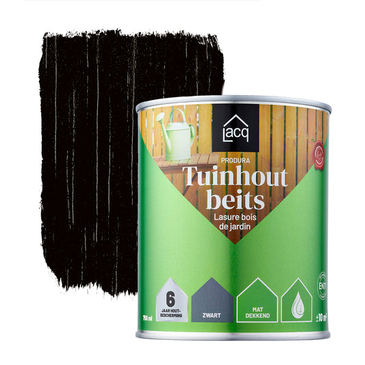 Lacq Tuinhoutbeits Dekkend Zwart