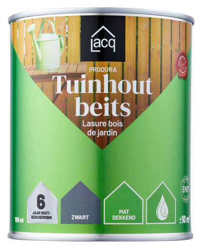 Lacq Tuinhoutbeits Dekkend Zwart
