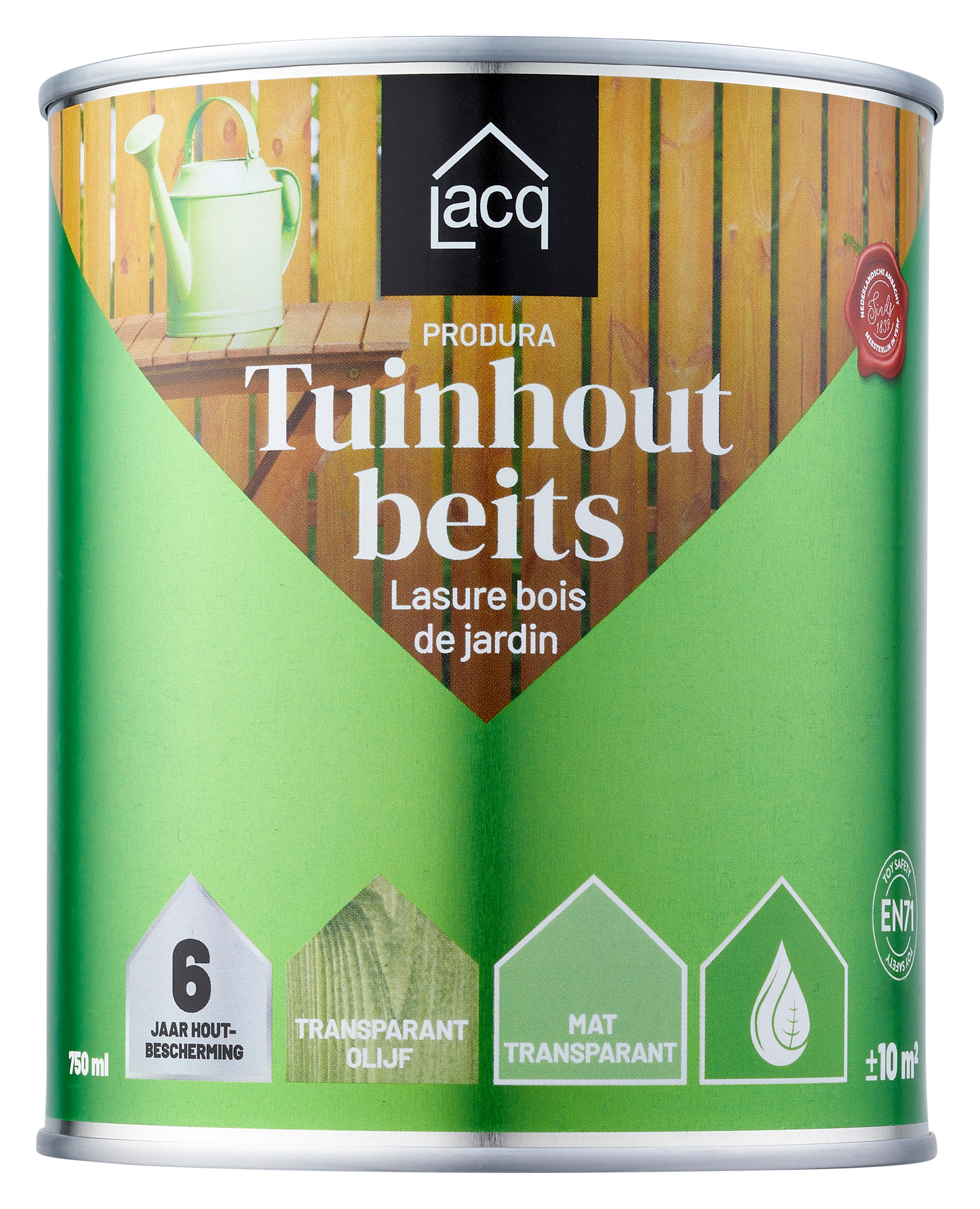 Lacq Tuinhoutbeits Transparant Olijf