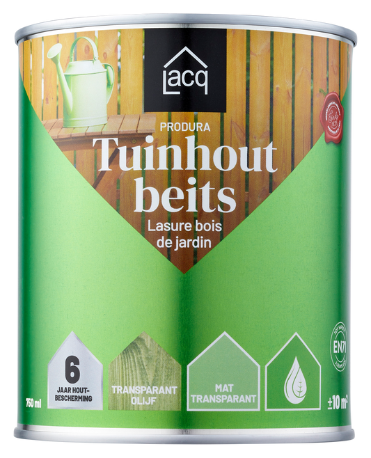 Lacq Tuinhoutbeits Transparant Olijf