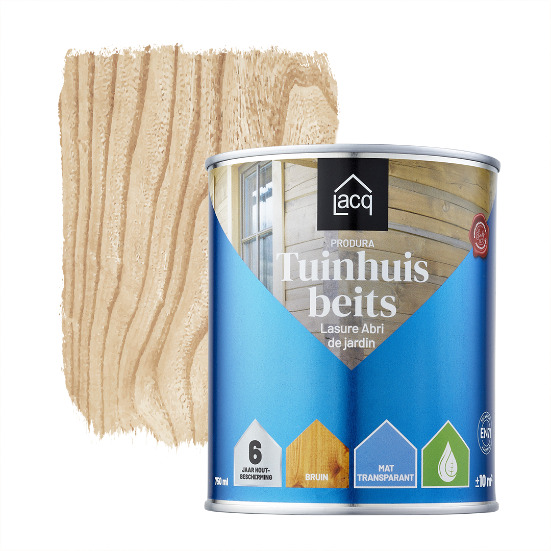 Lacq Tuinhuisbeits Transparant Bruin