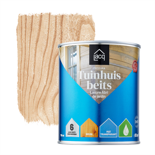 Lacq Tuinhuisbeits Transparant Bruin