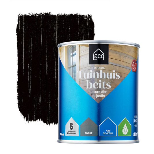 Lacq Tuinhuisbeits Dekkend Zwart