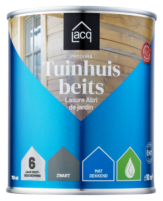 Lacq Tuinhuisbeits Dekkend Zwart