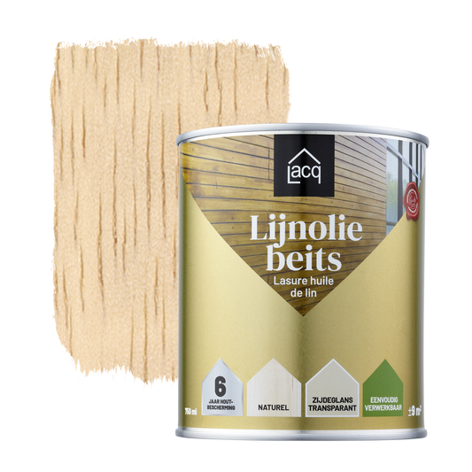 Lacq Zuivere Lijnolie Beits Transparant Naturel