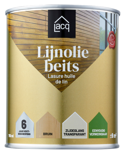 Lacq Zuivere Lijnolie Beits Transparant Bruin