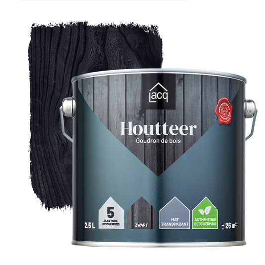 Lacq Houtteer Zwart