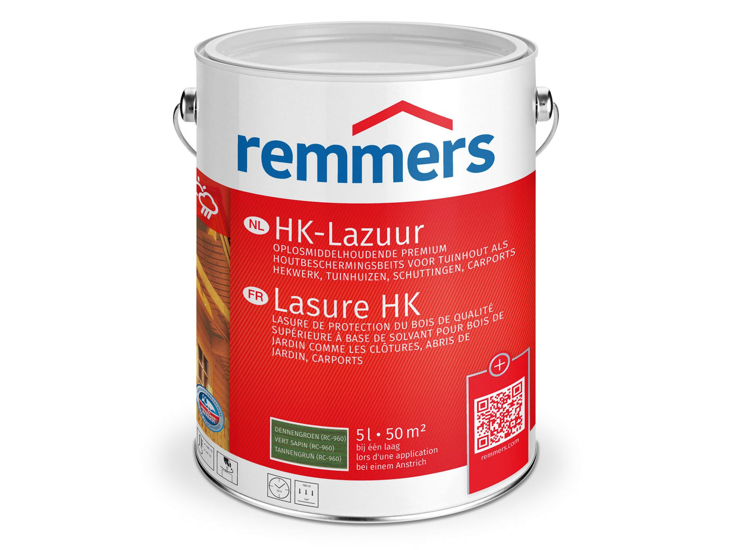 Remmers HK-Lazuur 3in1 - Dennengroen - Houtbeits