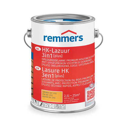 Remmers HK-Lazuur 3in1 [PLUS] - Grenen - Houtbeits