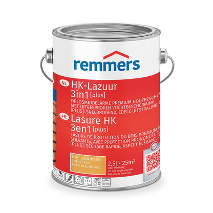 Remmers HK-Lazuur 3in1 [PLUS] - Licht Eiken - Houtbeits