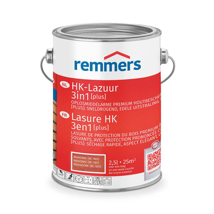 Remmers HK-Lazuur 3in1 [PLUS] - Mahonie - Houtbeits