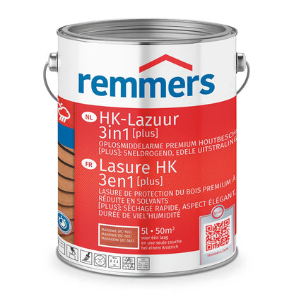 Remmers HK-Lazuur 3in1 [PLUS] - Mahonie - Houtbeits