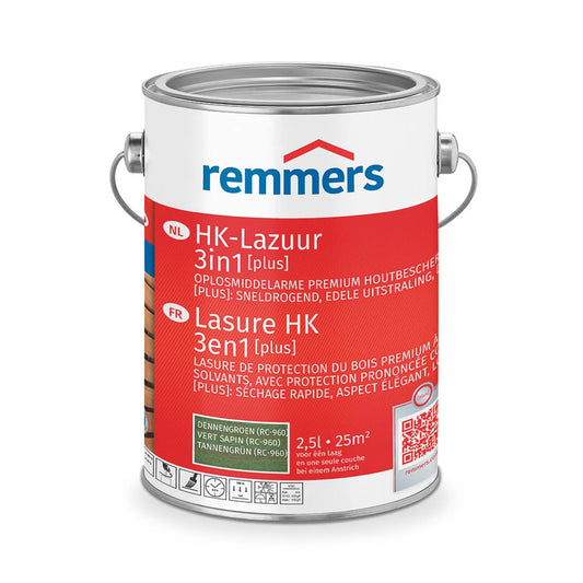 Remmers HK-Lazuur 3in1 [PLUS] - Dennengroen - Houtbeits