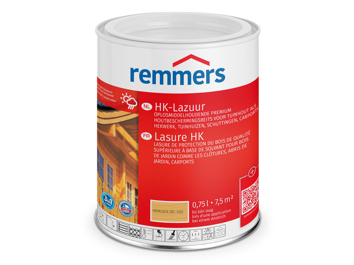 Remmers HK-Lazuur 3in1 - Hemlock - Houtbeits