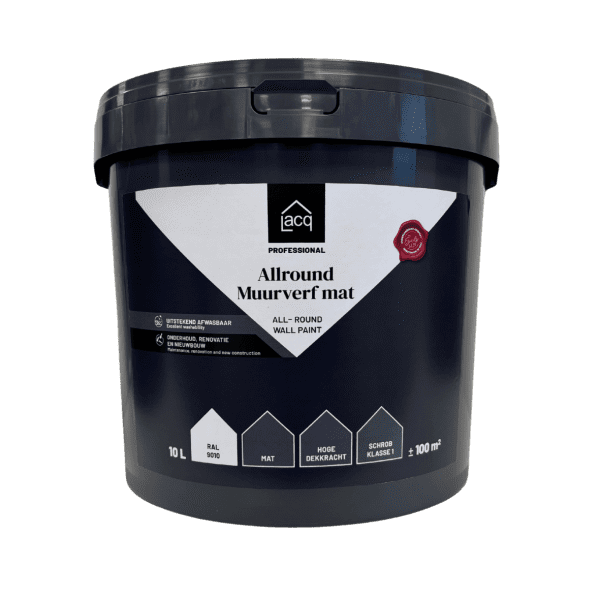 Lacq Allround Muurverf Mat - Ral 9010