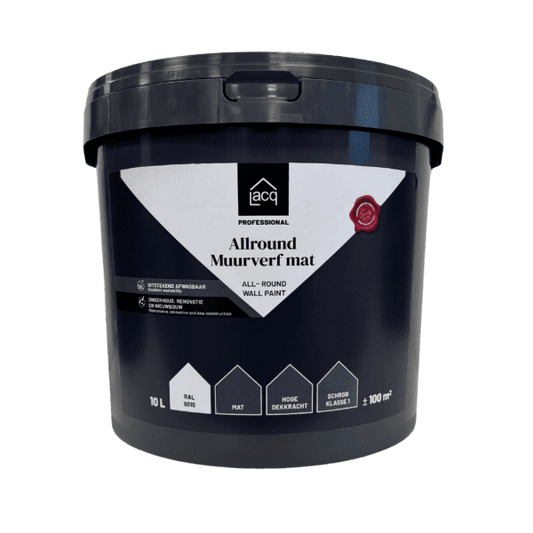 Lacq Allround Muurverf Mat - Ral 9010