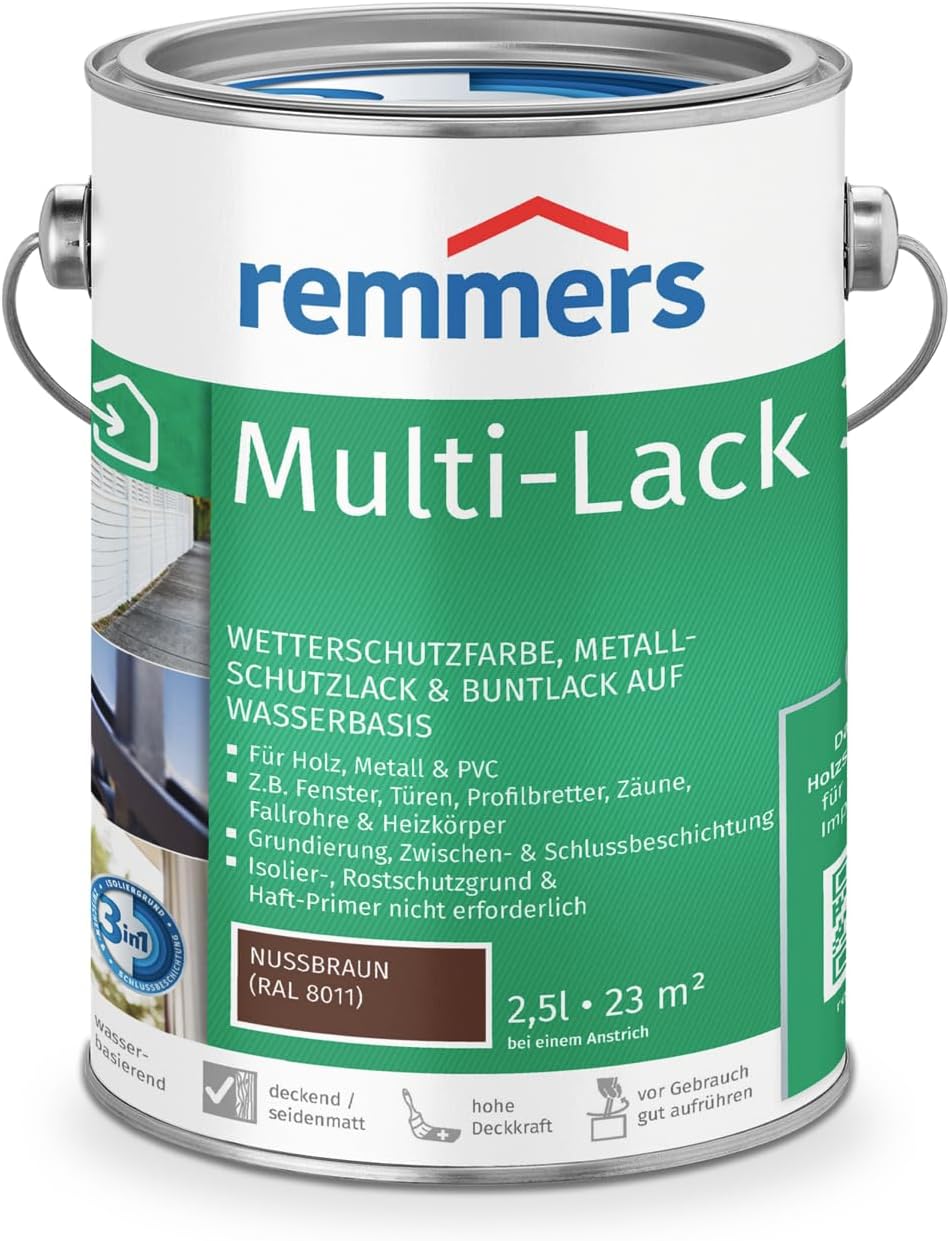 Remmers Multi-Lak 3in1 - Notenbruin (RAL 8011)