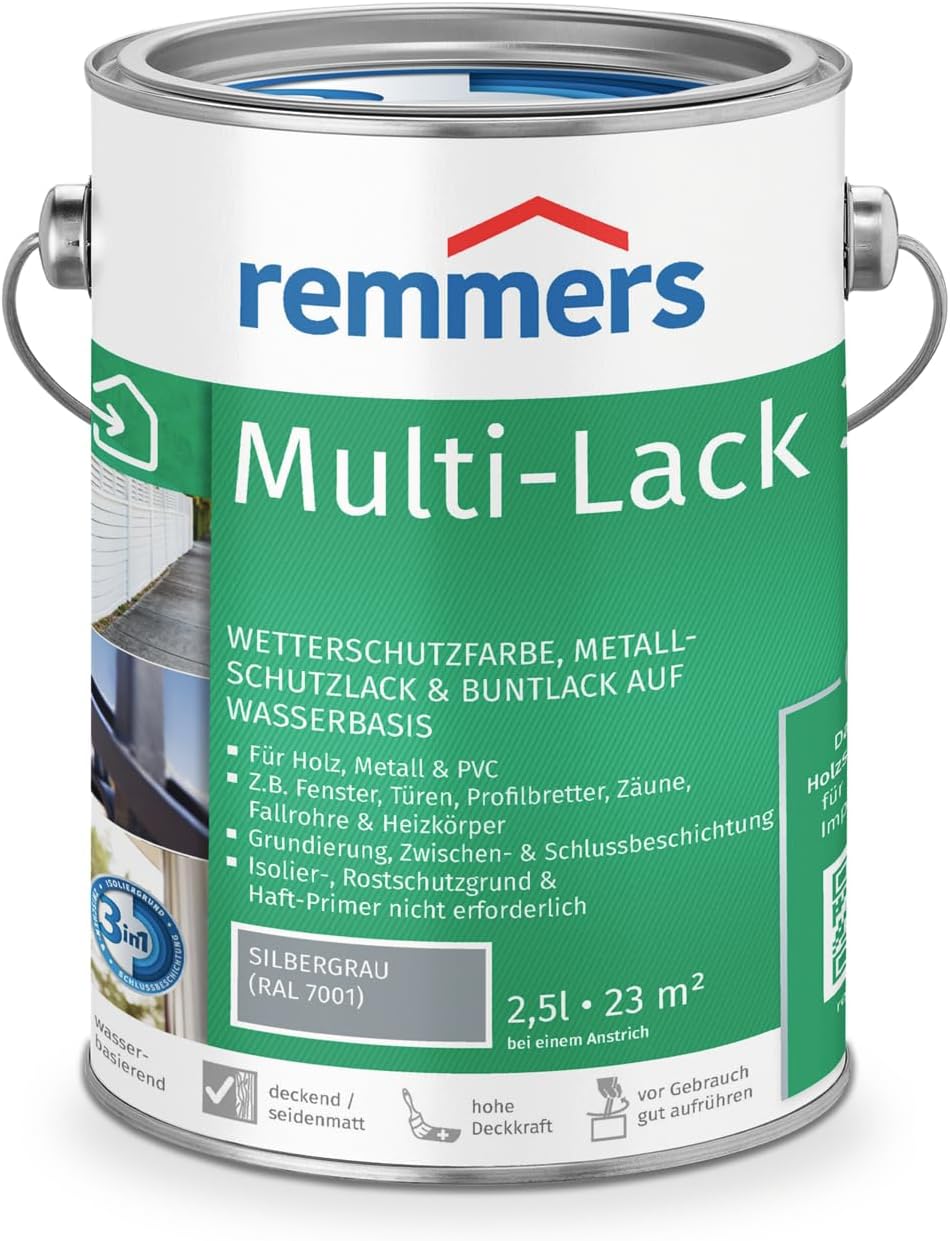 Remmers Multi-Lak 3in1 - Zilvergrijs (RAL 7001)