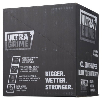UltraGrime PRO Power Scrub 100 XXL+ Schoonmaakdoekjes