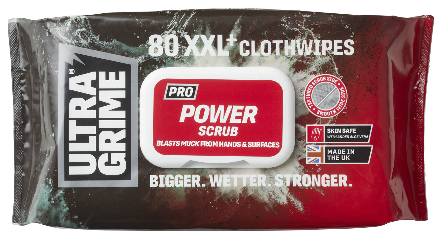 UltraGrime PRO Power Scrub 80XXL+ Schoonmaakdoekjes