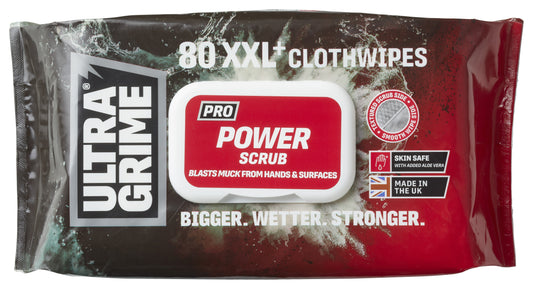 UltraGrime PRO Power Scrub 80XXL+ Schoonmaakdoekjes