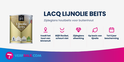 Lacq Zuivere Lijnolie Beits Transparant Naturel