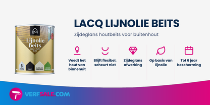 Lacq Zuivere Lijnolie Beits Transparant Zwart