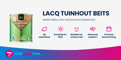 Lacq Tuinhoutbeits Transparant Bruin