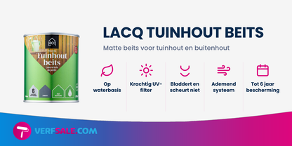 Lacq Tuinhoutbeits Dekkend Zwart